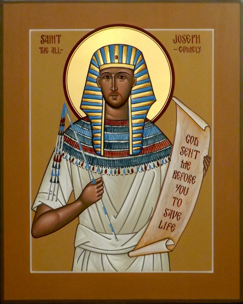 An Orthodox icon of Joseph, Jacob's son, in his Egyptian costume